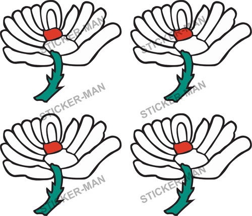 Yorkshire cricket stickers man - yorkshire,