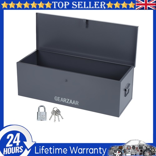 Metal tool box with lock - box,
