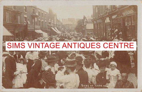 Antique postcard rppc - postcard, band