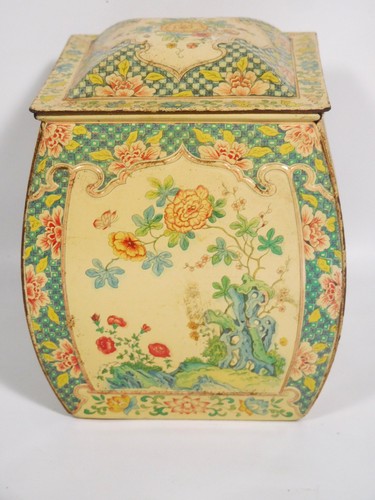 Vintage biscuit tea - vintage, tin