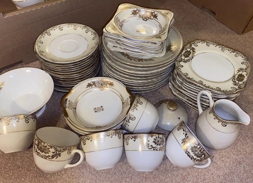 Crockery hand painted - crockery, large