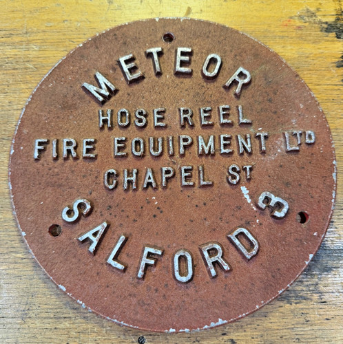 Vintage meteor hose reel fire - reel,