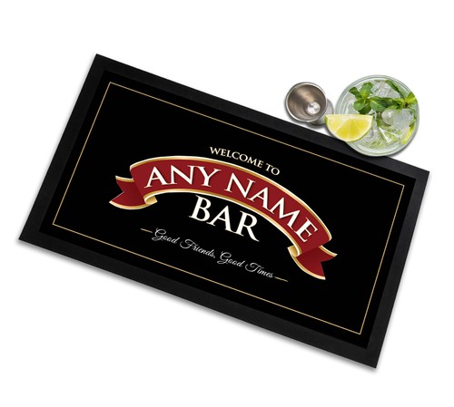Personalised bar runner mat - mat,