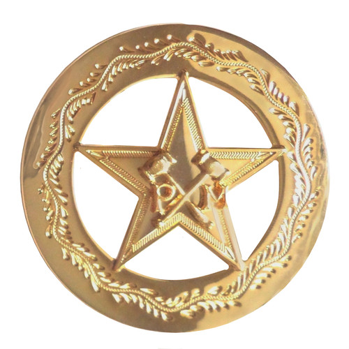 Orange order pentagram with - orange,