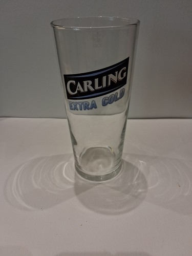 Carling extra cold pint glass - carling,