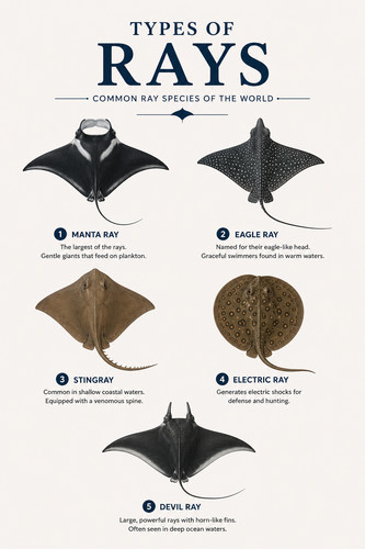 Types rays wall - of,