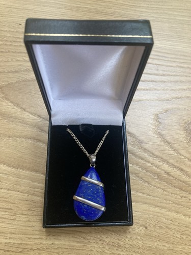 Lapis lazuli teardrop pendant - lazuli,