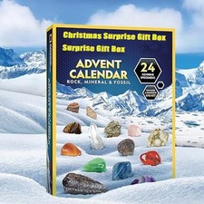 NATIONAL GEOGRAPHIC Gemstone Advent Calendar -2025 24 GENUINE SPECIMENS Kits