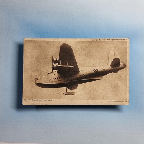 Ww2 aircraft postcard - ww2,