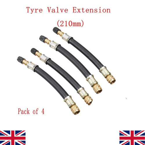 Flexible rubber tyre valve - 4x,