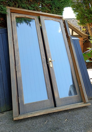 Oak doors frame double - doors,