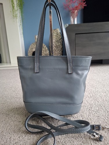 Vera pelle grey - fine, leather