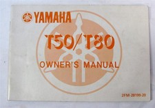 YAMAHA T50/T80 Moped Owners Handbook  1986 #2FM-28199-20