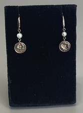 Tiffany & Co. 925 Nature Rose Pearl Drop Earrings