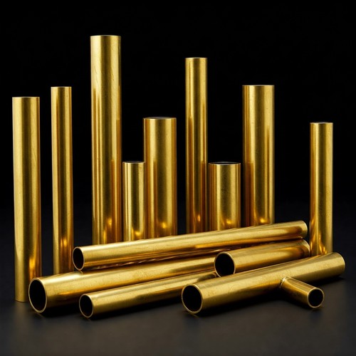 Brass round tube pipe - brass,