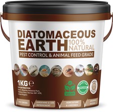 TnP Diatomaceous Earth FEED Supplement Grade DE Powder Red Mite Fleas Animal NEW