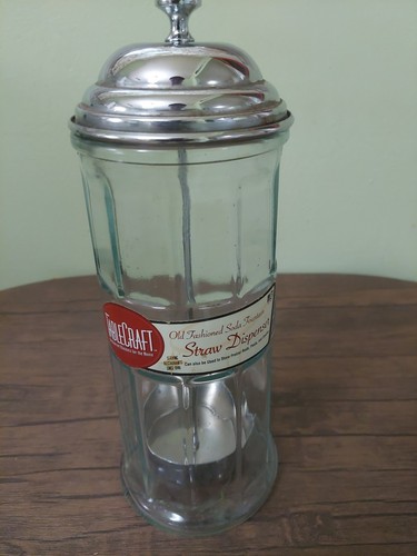 Vintage soda fountain - vintage, straw