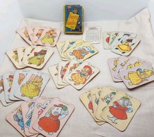 Vintage happy families playing - happy,