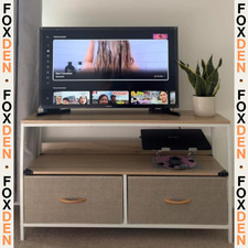 Industrial Maple Wood TV Stand