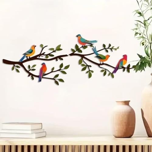 Rustic floral metal - wall, art