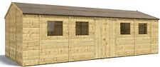 Project Timber - D100 Reverse Apex Wooden Garden Shed Shiplap T&G 10 x 6, 10 x 8