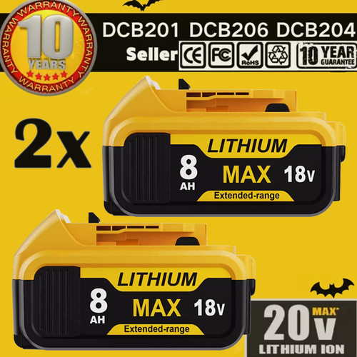 18v 0ah slide battery - 2x, 8.0ah