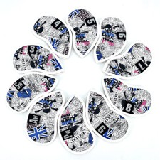 10pcs Blue Union Jack Skull