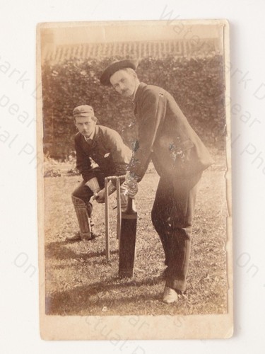 Edwardian men cricket batsman - edwardian,
