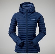 Berghaus Ladies Warm Coat Insulated Puffa Jacket Nula Micro Navy RRP £200. c12