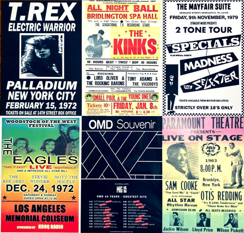 Music metal signs - signs, tin
