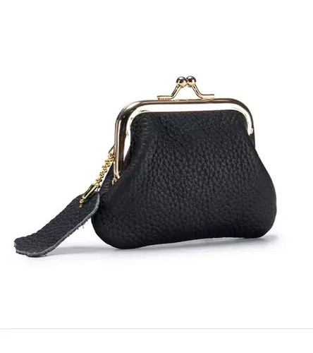 Real leather small gold - small,