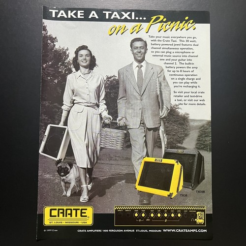Crate taxi amps 1999 print - crate,