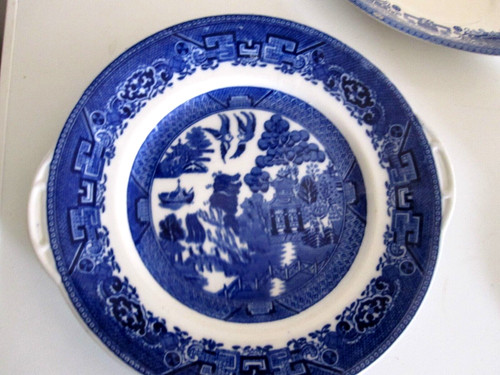 Willow pattern tab handled - tab,