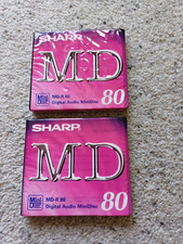 2 x SHARP MD 80 MINIDISCS-