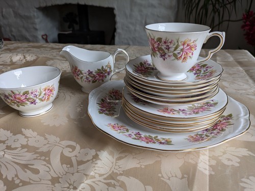 Colclough tea set - colclough,
