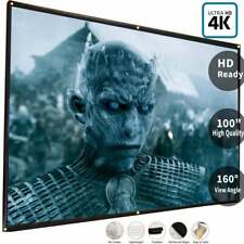 100 Inch 16:9 Front & Back Rear Projection Screen Curtain Film for All Projector