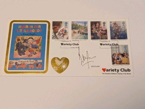 Bill wyman signed fdc rolling - signed,