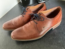 Mens Smart  Shoe AM Shoe Company Brown/Tan Leather Formal Shoes Size 6