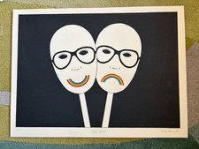 PATRICK HUGHES b1939 Limited edition SCREENPRINT “Self Portrait” 17/100