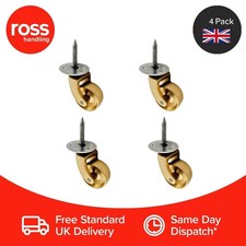 32mm antique brass castors - 32mm,