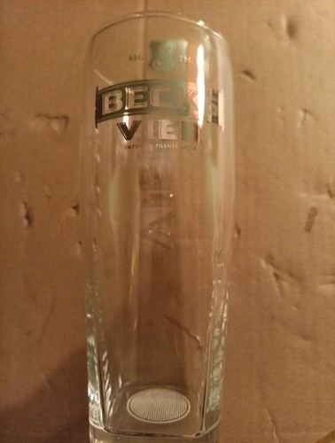 Pint glass becks - glass,