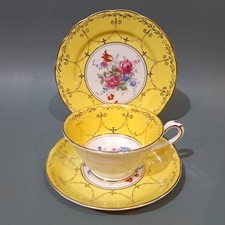 Ye Old English Grosvenor Jackson & Gosling Bone China Cup, Saucer & Plate Trio