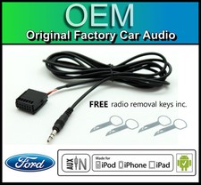 Ford Focus AUX lead, Ford 6000 CD car stereo AUX in cable iPod iPhone Android