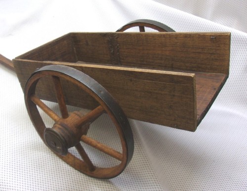 Miniature antique toy wagon - miniature,