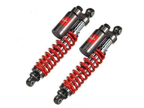 Pair rear shocks - 3, red
