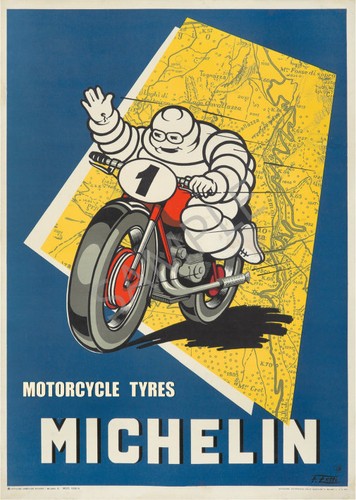 Vintage poster michelin - michelin, man