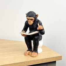 Modern Ornament for Living Room Rude Monkey Figurine Animal Statue Gorilla Gift