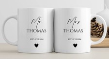 Mr/Mrs Couple- His/Hers Mugs -