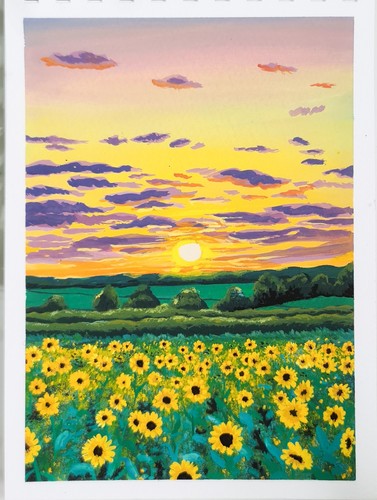 Original gouache painting - gouache, –