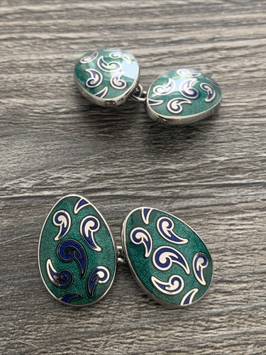 Cufflinks chain links silver - cufflinks,
